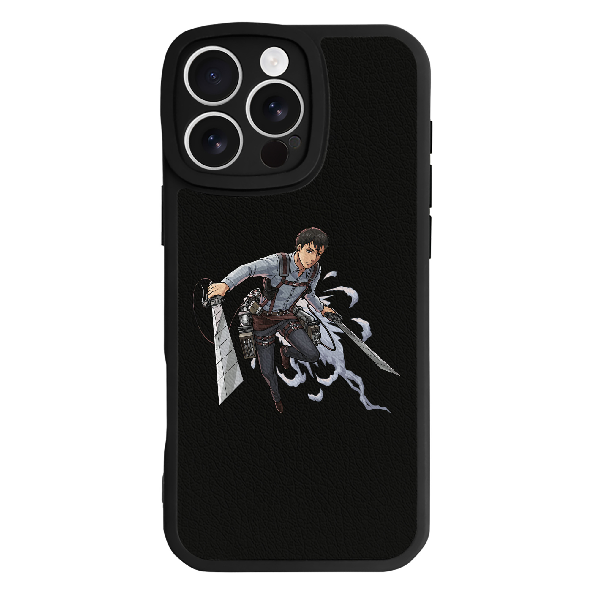 （画像用） 進撃の巨人 ベルトルト・フーバー Attack on Titan Bertholdt Hoover 【iPhone 16シリーズ対応】シリコンスマホケース（レザー調） 材質：シリコン